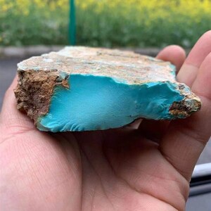 001人付款淘宝云盖寺高瓷蓝绿松石随形 原石边角料练手料 天然小碎石