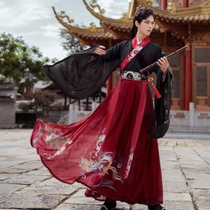 dsy古装情侣套装汉服男中国风男古风男装男士仙气齐胸仙女裙大袖