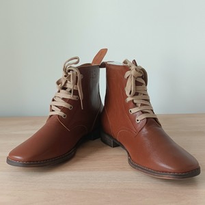 mx外贸版精密复制日式昭五式编上靴高低腰牛皮鞋短靴牛筋橡胶底