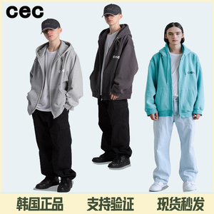 CHANCECHANCE卫衣宽松慵懒oversize风情侣同款 cec外套拉链连帽女