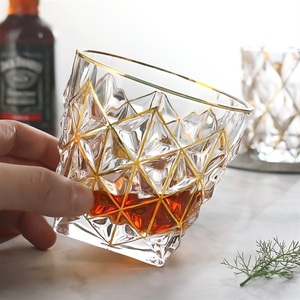 00 0人付款  淘宝 创意无铅水晶威士忌杯美杜莎描金头像酒杯洋酒杯多