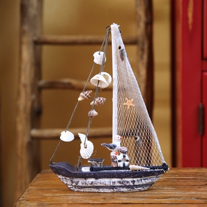 手工贝壳的帆船