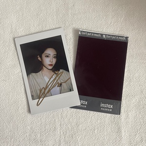 喻言亲笔签名拍立得3寸生日礼物非印刷送同学