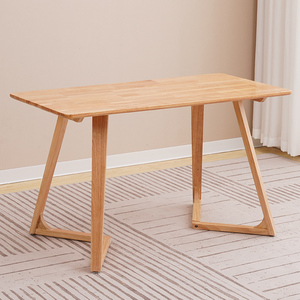 古风创意全实木餐桌家用实木桌面办公桌简约小户型家用餐桌椅组合