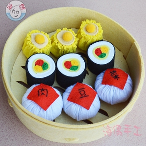 740人付款淘宝端午节中国风蒸笼粽子幼儿园儿童手工diy制作材料包益智