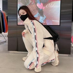 韩国潮牌nerdy春秋明星同款iu李知恩休闲百搭外套健身套装运动服