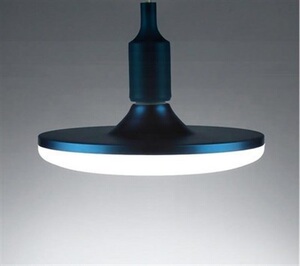 平面圆盘圆顶灯灯泡圆形无线led办公室家用小螺旋仓库短柄光源30w