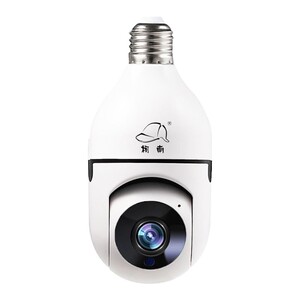 灯头式摄像头h监控清高器360度旋转摄像头家用手机远夜室内程