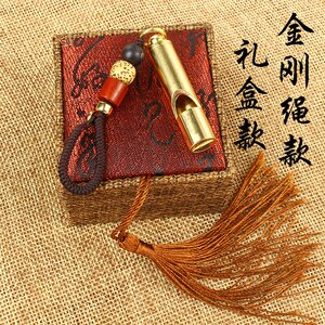 口哨金属纯铜狗哨子超声波画眉鸟专用口哨子个性高音野外随身装备