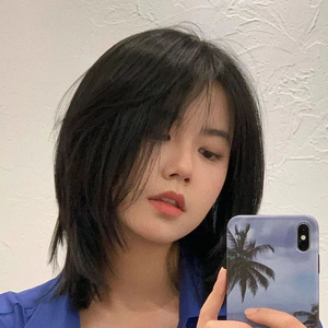 假发女狼尾中长发鲻鱼头自然逼真空气刘海日系层次发型个性全头套