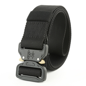 合金卡扣帆布腰带男士户外训练尼龙皮带年轻人休闲工装战术裤腰带