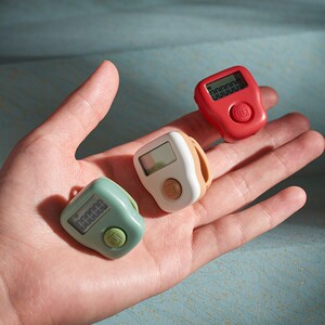 计数器手按念佛念经佛珠客流量手动机械指环电子数显戒指型记数器