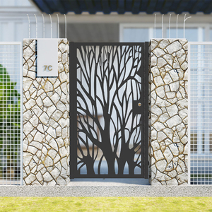 铁艺庭院花园院子门过道走廊单开栅栏门家用透光门定制入户防盗门