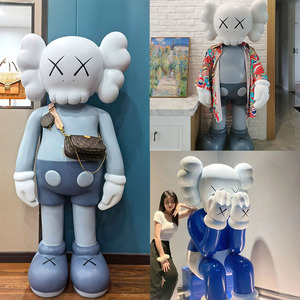 kaws暴力熊大型落地网红芝麻街雕塑公仔摆件家居门店客厅装饰轻奢