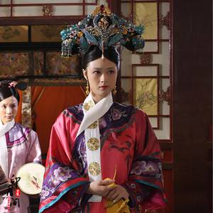 高档甄嬛传孙俪华妃同款古装清朝格格服旗服皇后服古代女格格服演