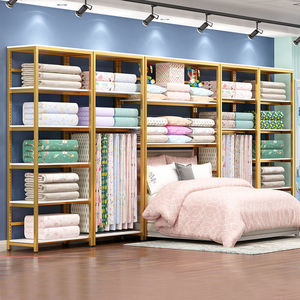 家纺店展示架被子四件套布料柜被芯枕芯置物架床上用品货架陈列架