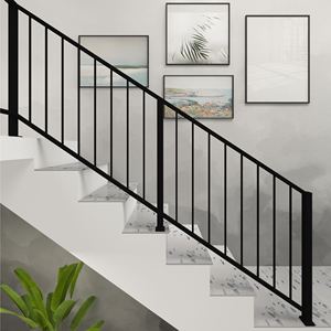铁艺楼梯扶手简约现代阁楼护栏家用室内楼梯复式围栏定制阳台走廊