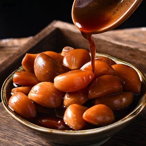 酱大蒜500g腌大蒜头糖醋泡蒜腌制开袋即食糖蒜甜蒜头泡菜特色酱菜