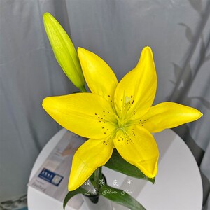 新款亚低橘红n小百合鲜花家用办公室插花洲价直黄批包邮北京同.