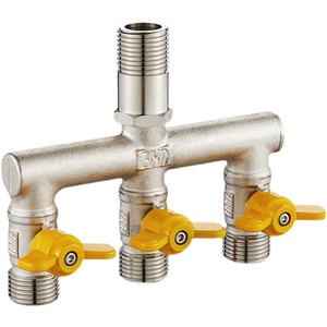 水龙头角阀分流器一分p二四六分带开关一进三出三通四通水管分水
