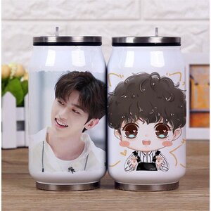 新品于偶像练习生蔡徐坤周边保温杯明星同k款易拉罐水杯学生定定