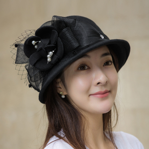 黑色小礼帽小沿