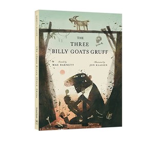 英文原版 The Three Billy Goats Gruff 三只比利山羊的咆哮 精装 凯迪克大奖作家 Jon Klassen 22年10月新品