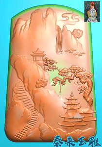 灰度图瀑布浮雕