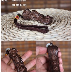 实木貔貅沉香手玩把件男士香樟木随身手盘n件原木料文玩老料把玩