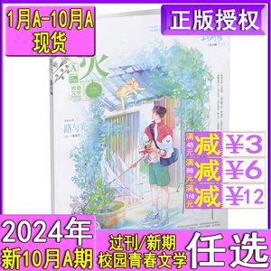 花火杂志2024年10A/9B/9A/8B/8A/7B/7A/6B/6A/5AB/4AB/3AB自选2023/2022年过刊打包清仓青春校园文学魅丽花火系列女生言情期刊9月A