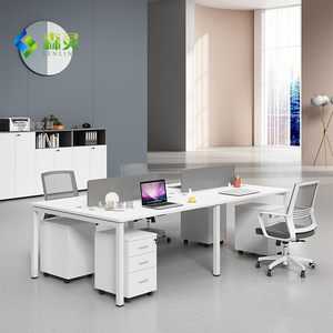 职员办公桌椅组合简约现代员工电脑桌4/6人屏风工作位办公室家具