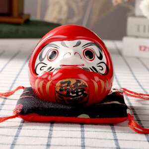 正品敏匠新品阴阳师陶瓷达摩蛋摆件日式进口车载储钱罐装饰卡通