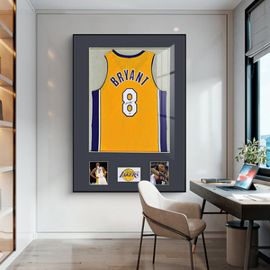 nba球星入户玄关装饰画科比球衣挂画篮球男孩现代卧室床头墙壁画