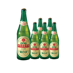 雪熊精酿啤酒哈尔滨大绿棒子进口麦芽德国工艺640ml6瓶装啤酒整箱
