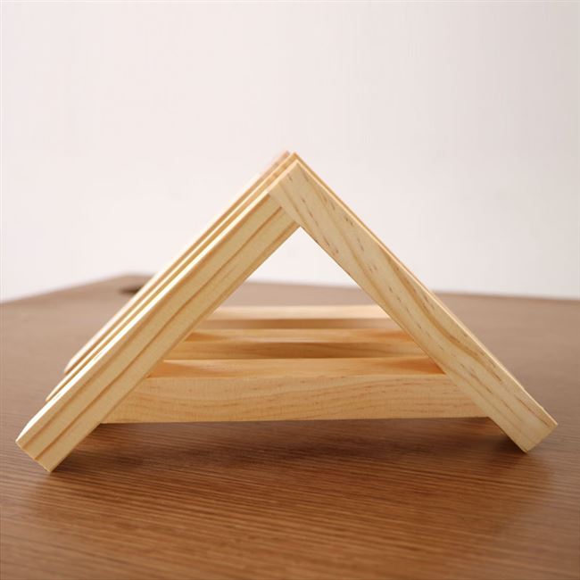 自制木质三角托架图片