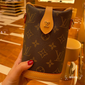 【阿里拍】lv路易威登女包老花fold me迷你薯条包手机单肩斜跨包