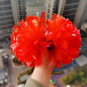 花球啦啦花球啦啦操花球拉拉队花球啦啦队手摇花课间操手柄型手花