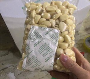 《真空包装》 出口品质蒜米手工剥皮大蒜子2斤家