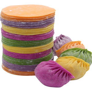 彩色面食蔬菜水饺皮彩色饺子皮营养手工新鲜果蔬榨