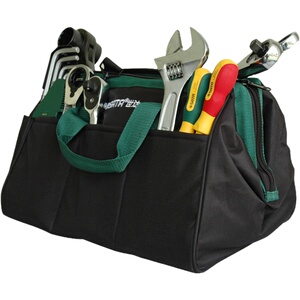 世达工具包多功能帆布维修加v厚防水电工具收纳袋家用大小号95181