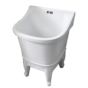 适配九牧阳台拖把池水槽t池墩布池一体陶瓷水池拖布池洗布盆落地