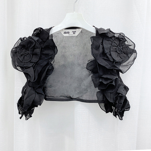 女童半披肩外套