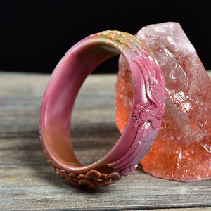 瑾菲天然盐源玛瑙吊坠手镯七彩南红手串手链摆件雕刻件diy散珠