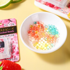 日本爆浆珠酷怡富味爽口珠接吻糖樱花柠檬薄荷草莓清口珠爆珠盒装