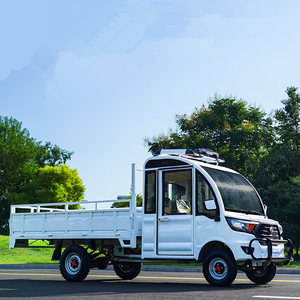 电动四轮车家用拉货载重王农用车半封闭油电两用快递车带棚电瓶车