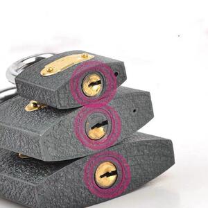 开一字挂锁神器 通开钥匙 一字挂锁锁具三环挂锁十字月牙通开钥匙