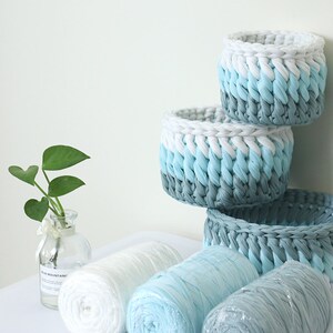 高档圆形大课堂 布条线手工圆形编织收纳篮材料p包diy收纳筐奢华