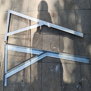 角铁支架b托架太阳能板三角架钢梁雨棚遮阳棚阳台防水雨挡镀锌定