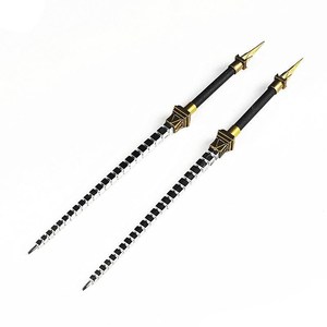 1/6微缩古代兵器 四方双锏塔锏打神鞭双鞭亢龙锏12寸兵人武器模型