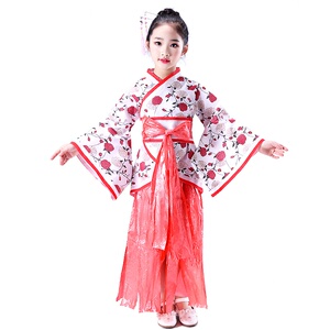 儿童环保废物利用手工服装环保衣服时装秀制作r材料汉服女童中国